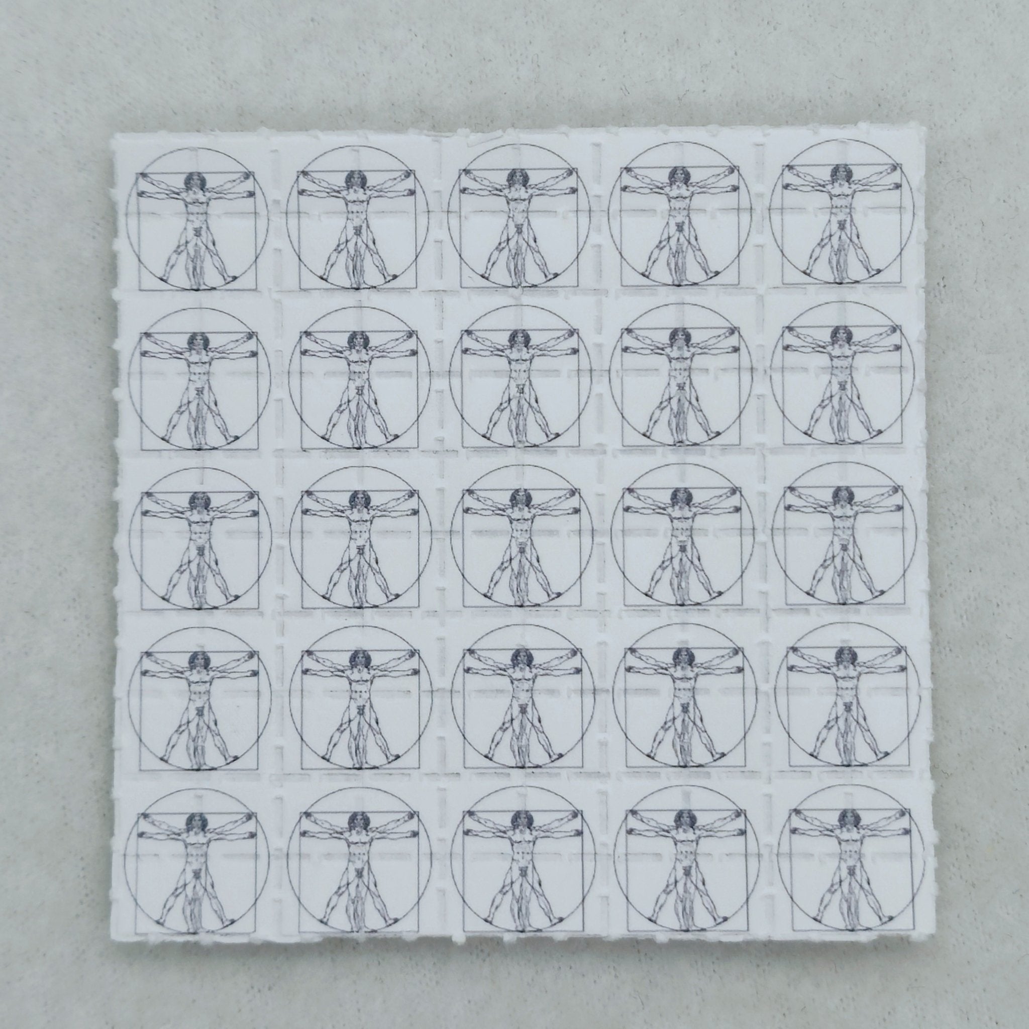 The Vitruvian Man Mini Blotter Art - Blotter Store