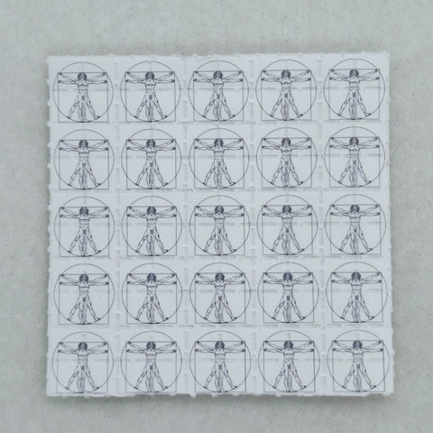 The Vitruvian Man Mini Blotter Art - Blotter Store