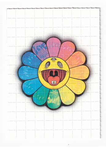 Trippy Flower Blotter Art by Russ Holmes - #50 of 50 (2021) - Blotter Store
