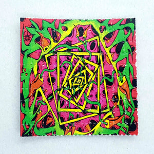 Trippy Spiral Mini Blotter Art - Blotter Store