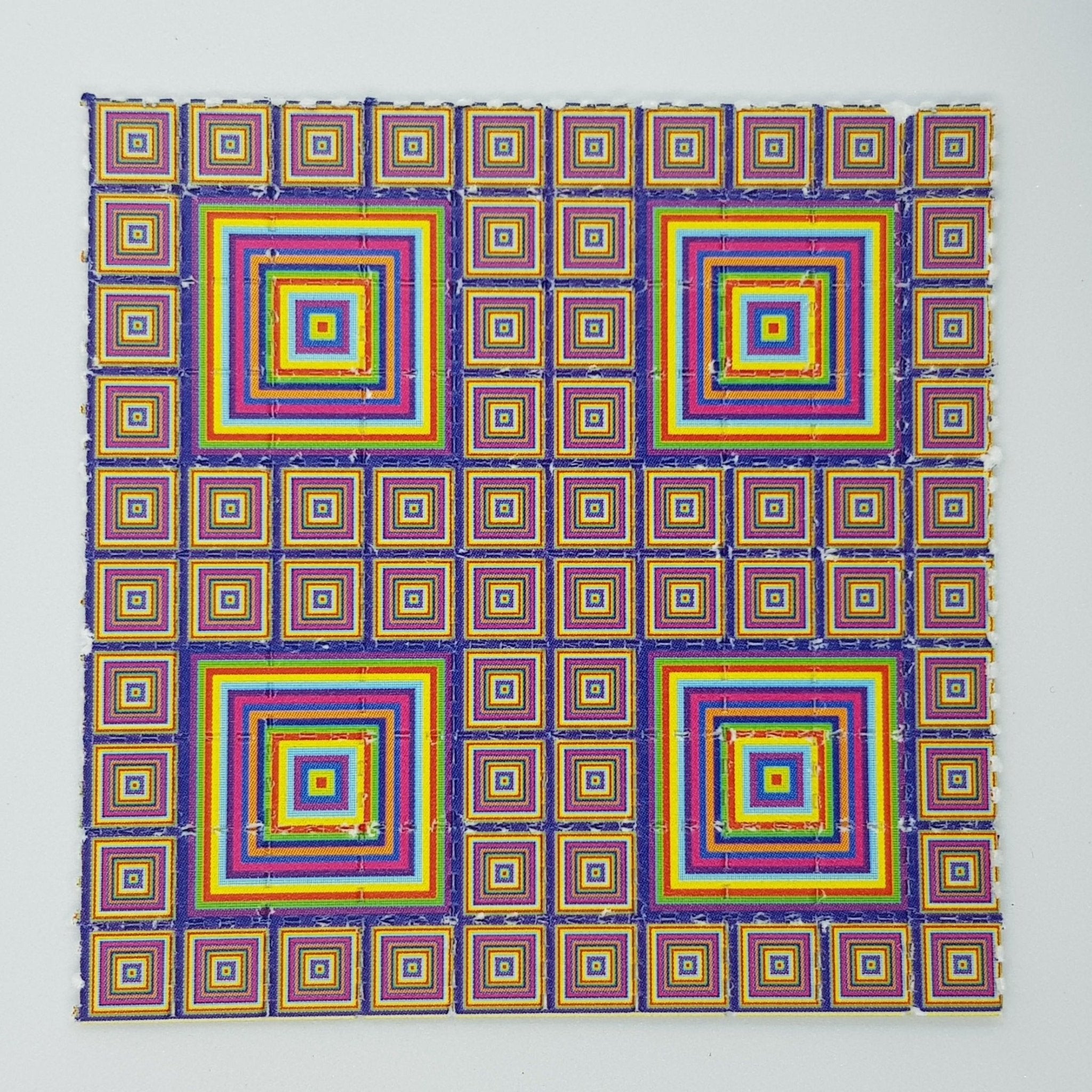 Trippy Squares Mini Blotter Art - Blotter Store