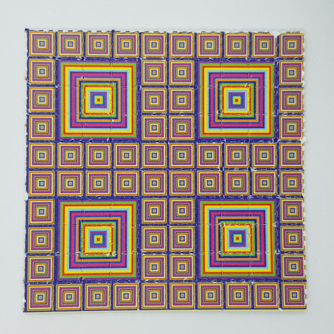 Trippy Squares Mini Blotter Art - Blotter Store