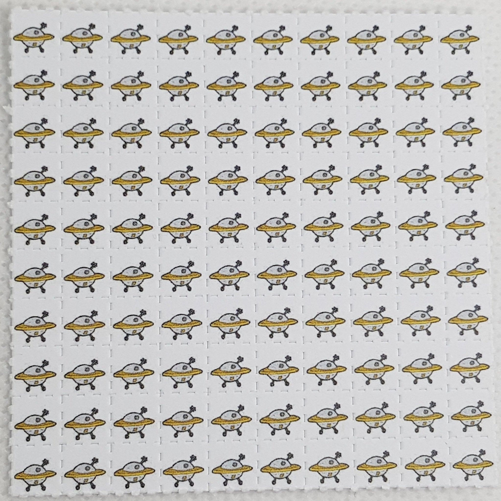 UFO Space Ship Mini Blotter Art - Blotter Store