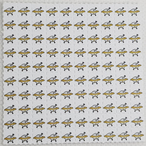 UFO Space Ship Mini Blotter Art - Blotter Store