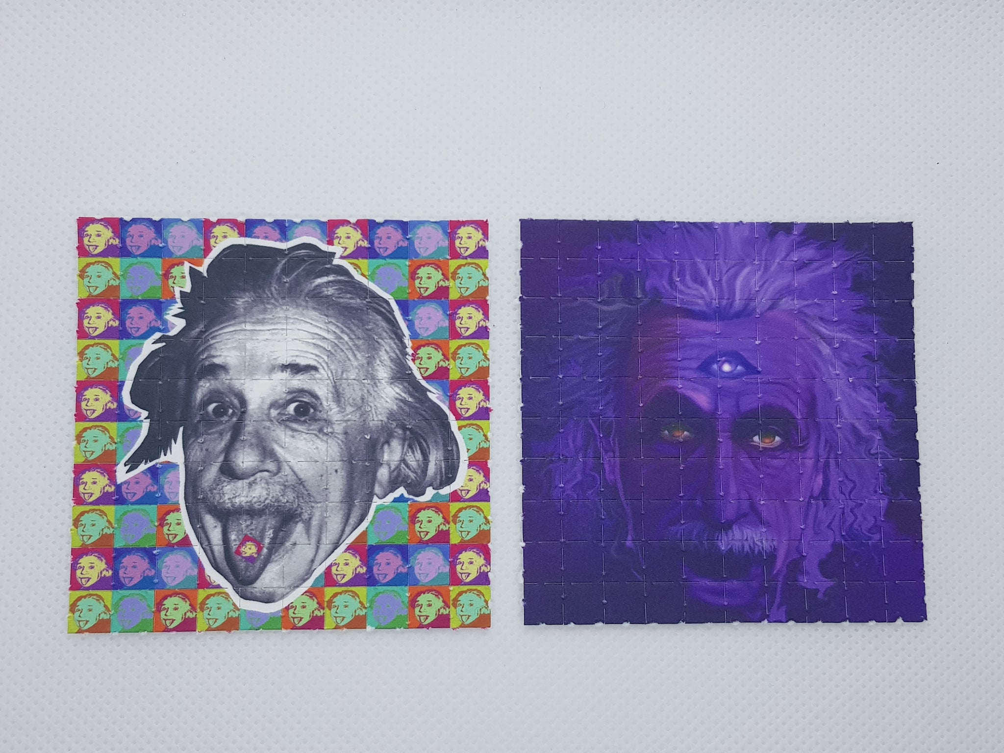 Albert Einstein LSD Blotter Art Full Sheet Set of 2