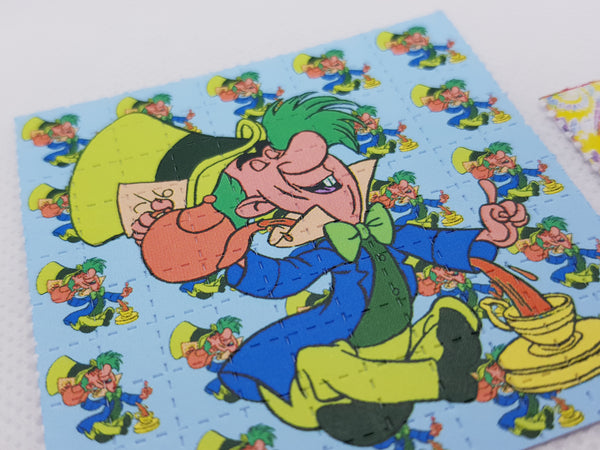 Mad Hatter LSD Tab Full Sheet Blotter Art