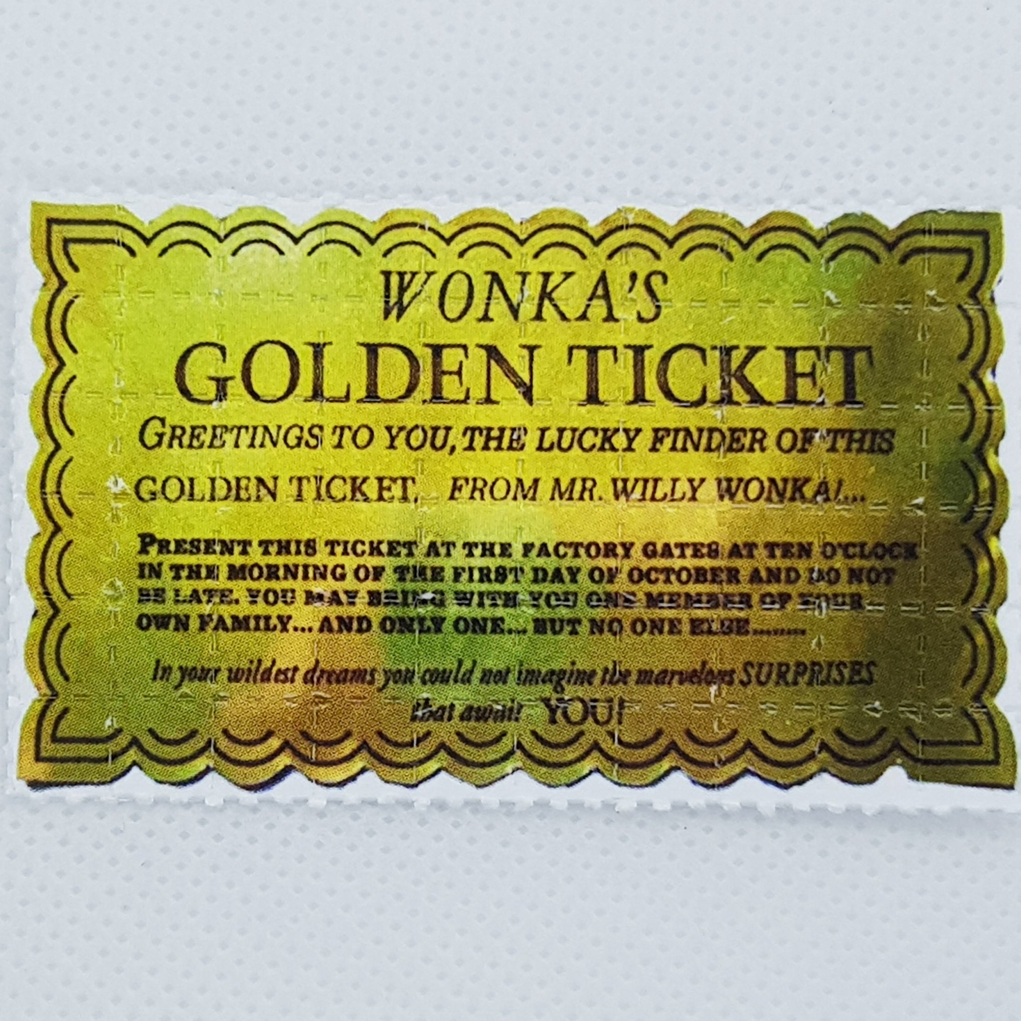 golden ticket charlie and the chocolate factory template