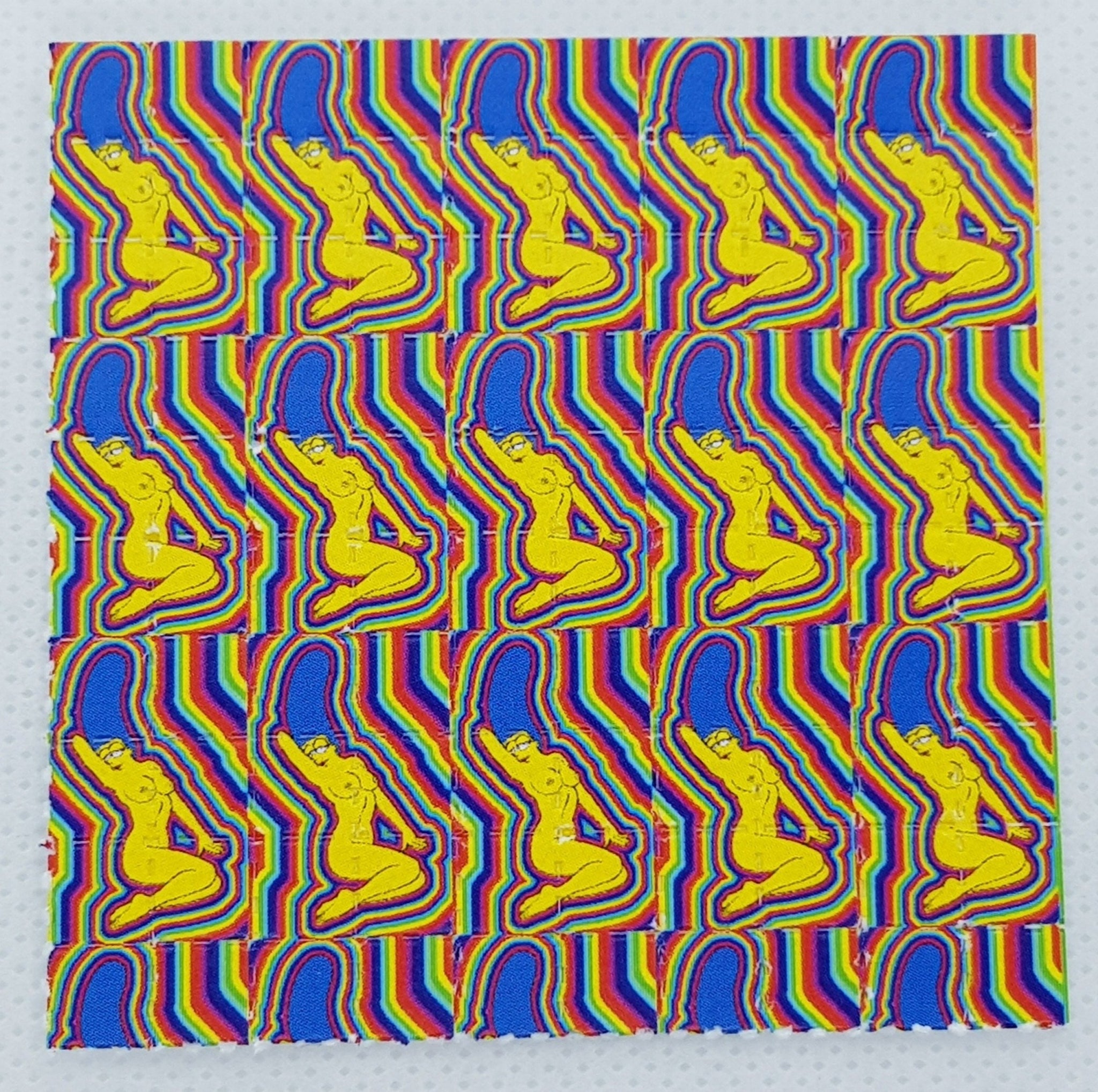 Marge Simpson LSD Blotter Art