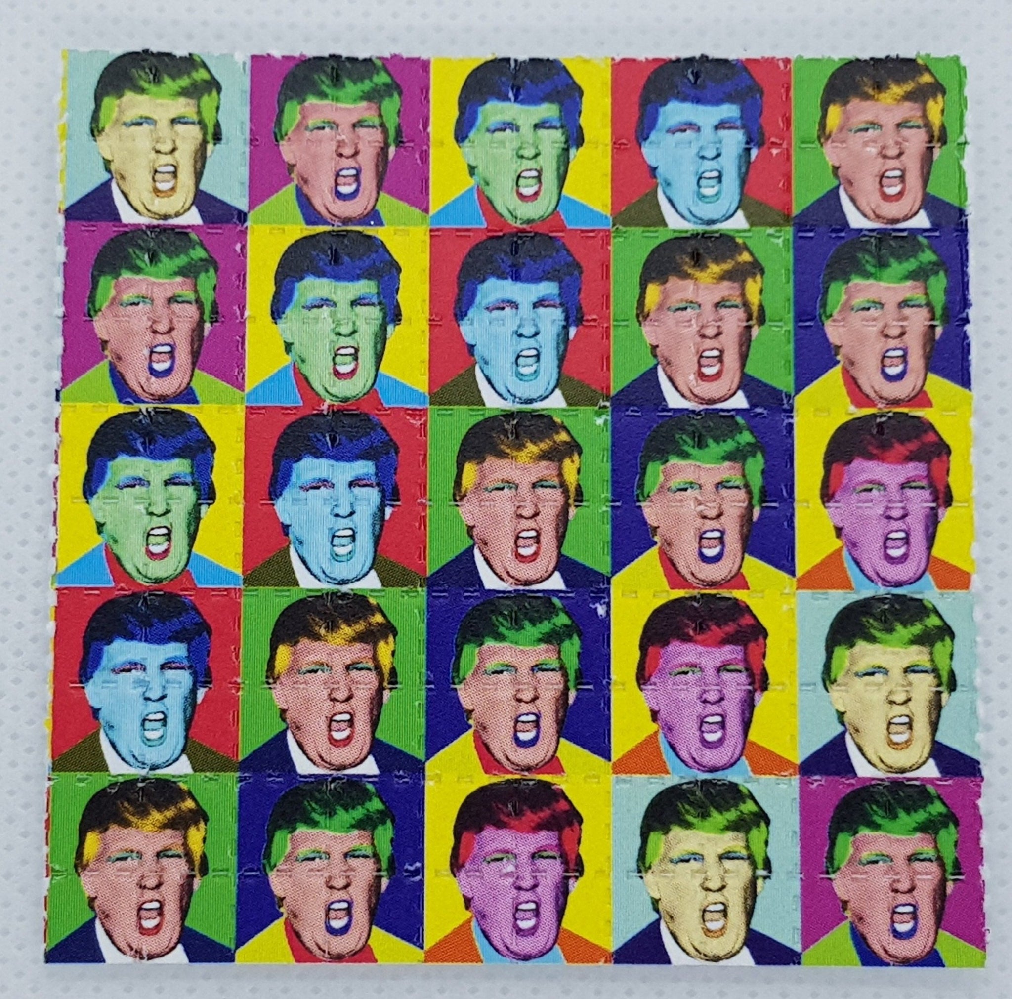Donald Trump Blotter Art Psychedelic Art