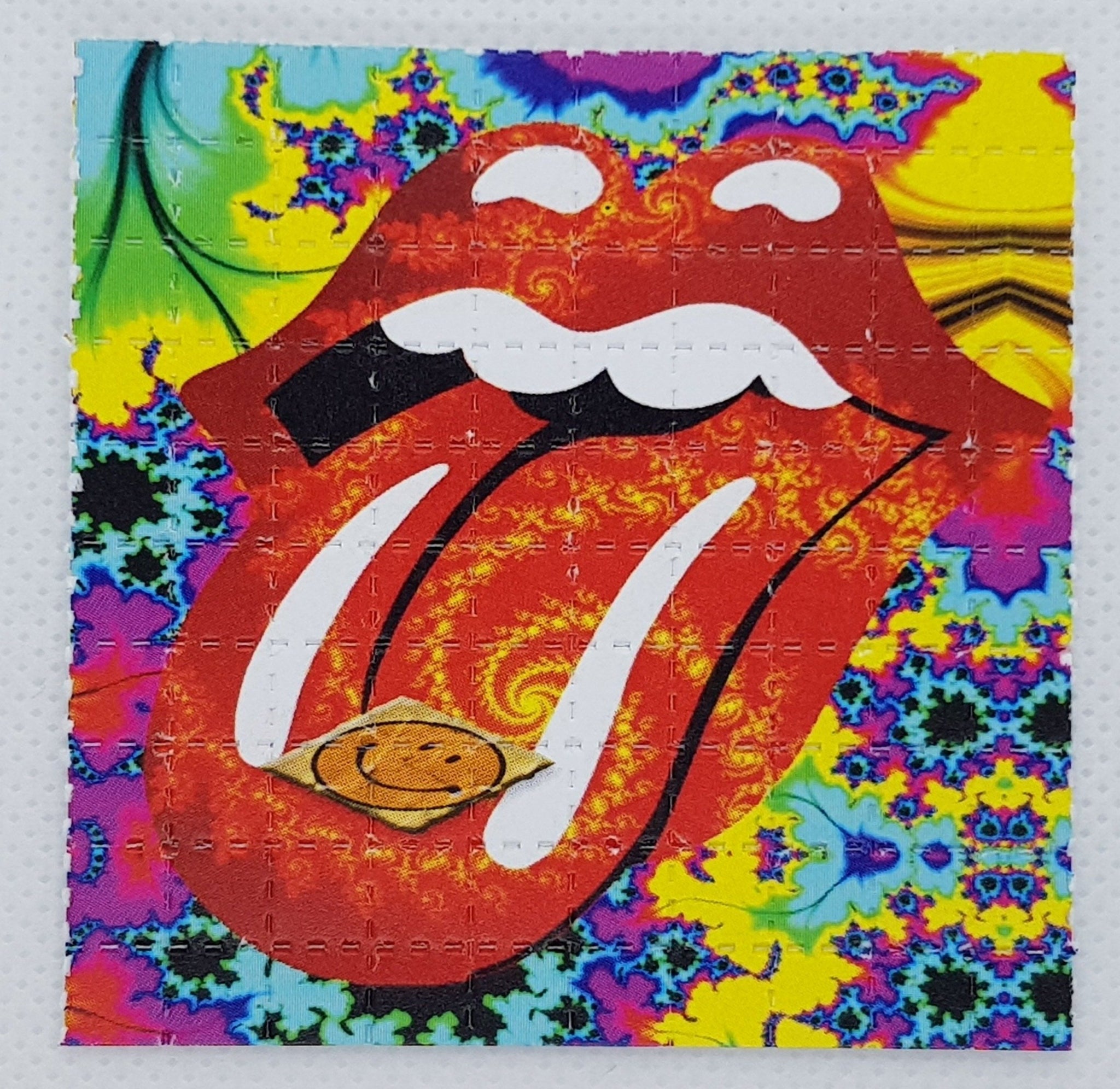 Rolling Stones LSD Blotter Art Acid Sheet Artwork
