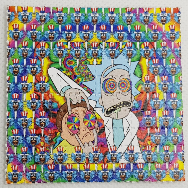 Rick and Morty LSD Blotter Art