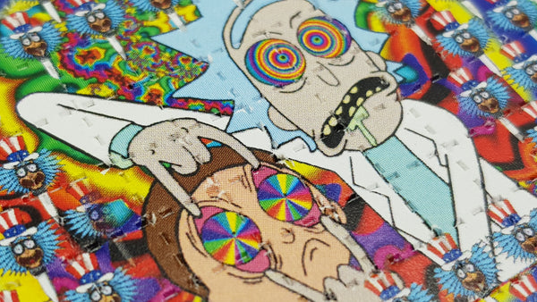 Rick and Morty LSD Art Blotter