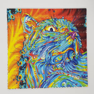 Cat on Acid LSD Blotter Art