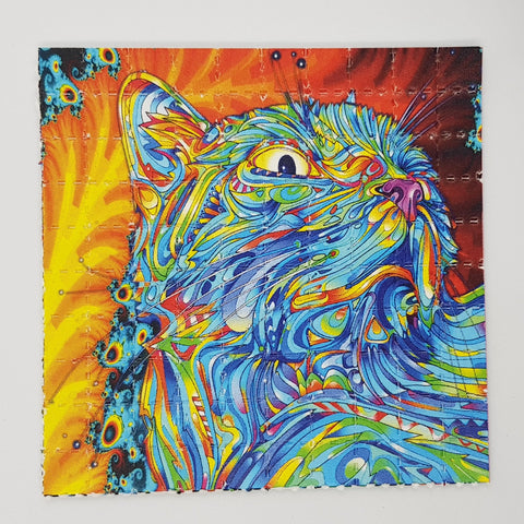 Cat on Acid LSD Blotter Art