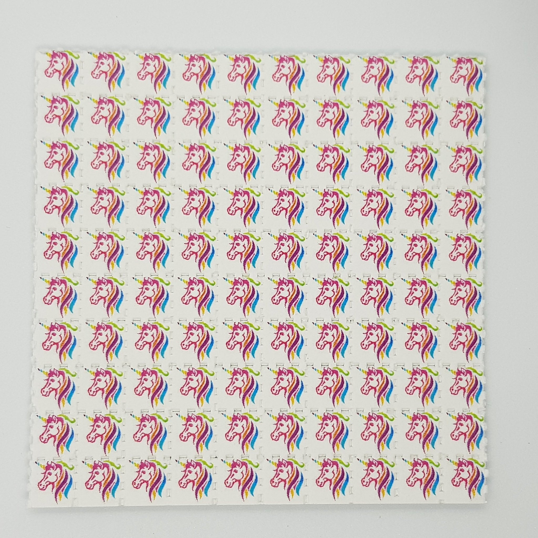 Pink unicorn LSD Tabs Blotter Art