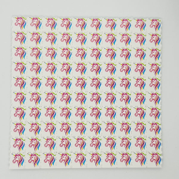 Pink unicorn LSD Tabs Blotter Art