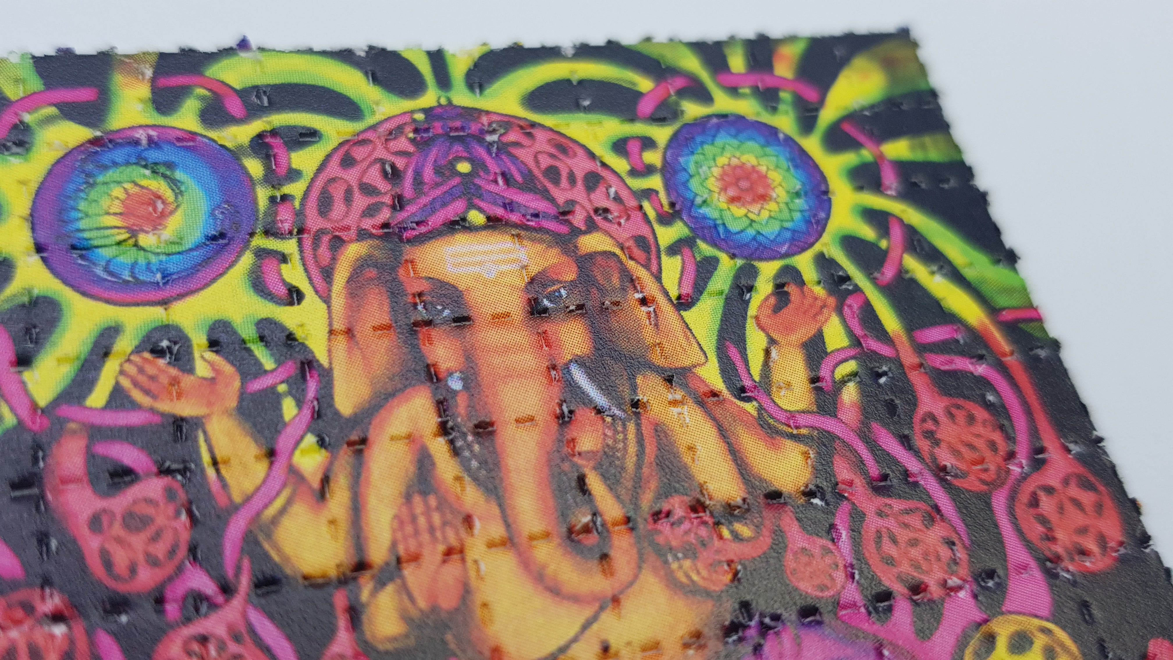 Psychedelic Ganesh Acid Blotter Art 