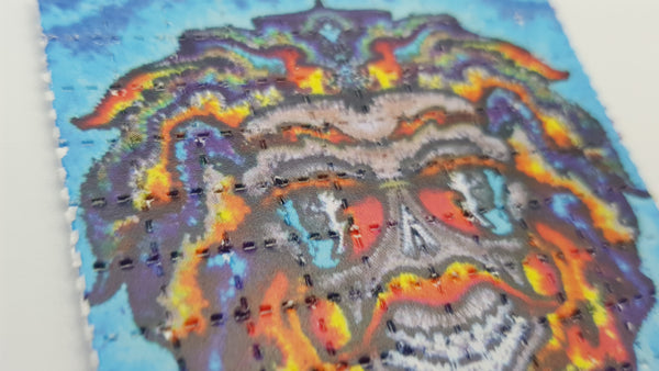 Hippy Trippy Face LSD Blotter Art