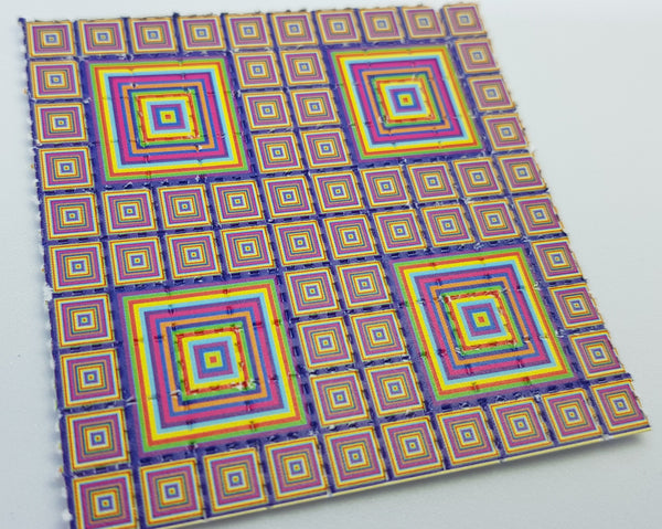 Colored Square LSD Tabs Blotter Art