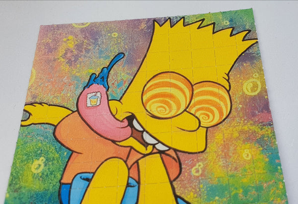 Bart Simpson Blotter Art