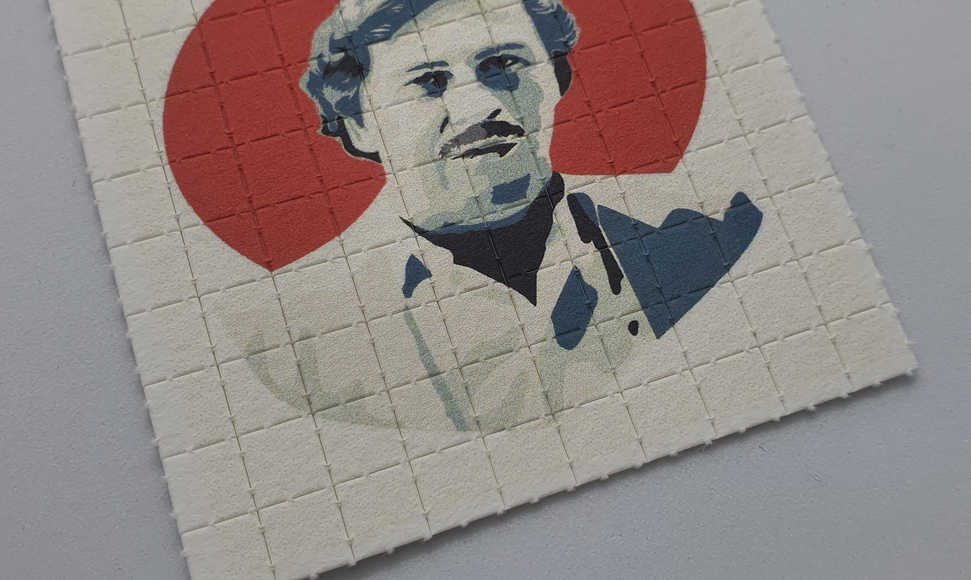 Pablo Escobar LSD Art Blotter