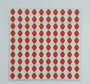 Strawberry Blotter Art