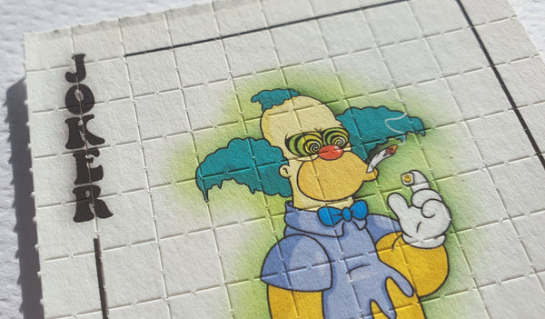 Simpsons Royal Flush Blotter Art Full Set #25/25