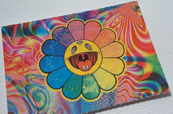 Flower Power Blotter Art by Russ Holmes Signed / Numbered