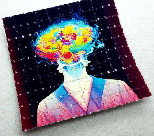 Brain on Drugs LSD Blotter Art