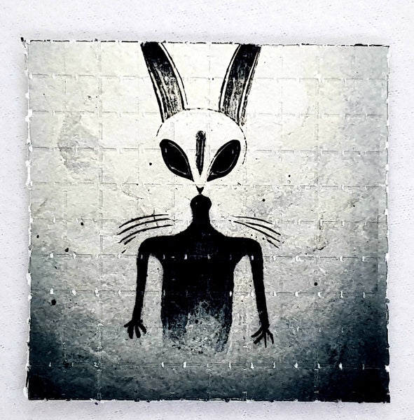 White Rabbit History Blotter Art