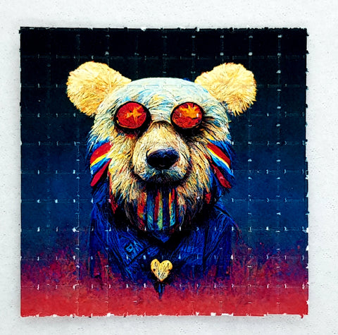 Grateful Dead Bear Blotter Art