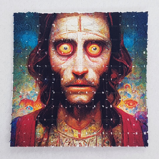 Jesus on Acid Blotter Art