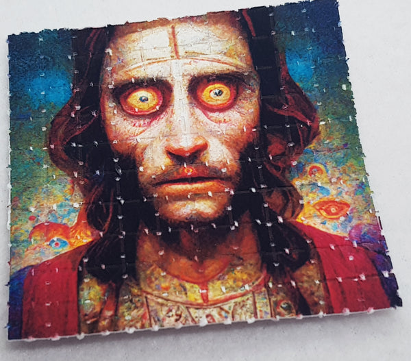 Jesus on LSD Blotter Art