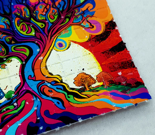 psychedelic sunrise blotter art