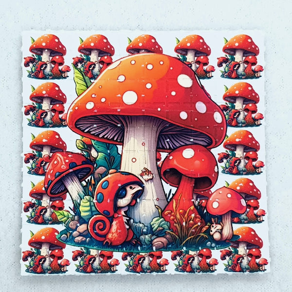 Mushroom Monster Blotter Art