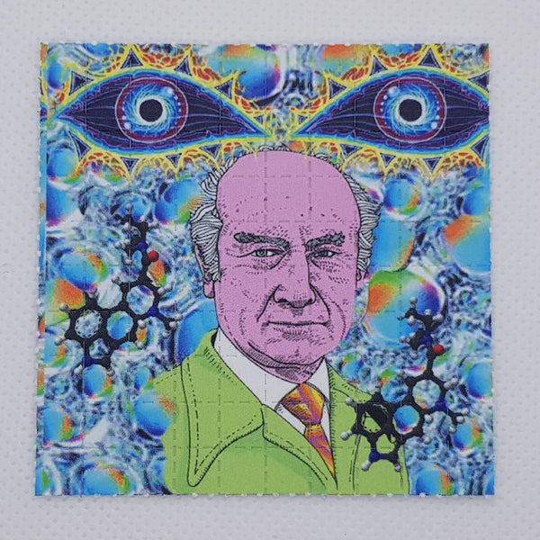 Albert Hofmann LSD blotter art 