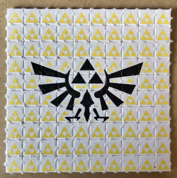 Legend of Zelda Triforce Acid Full Sheet LSD Blotter Art