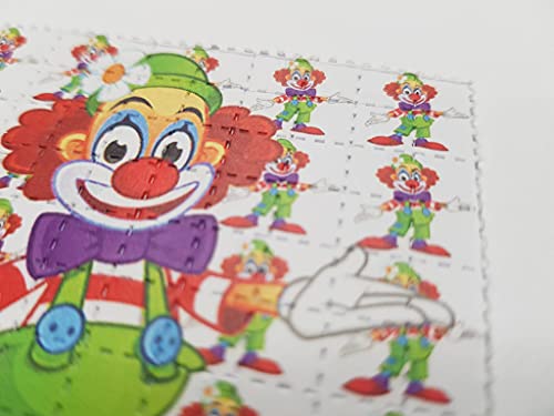 Clown Blotter Art Psychedelic Art LSD Acid Art 100 Tab Sheet Gift