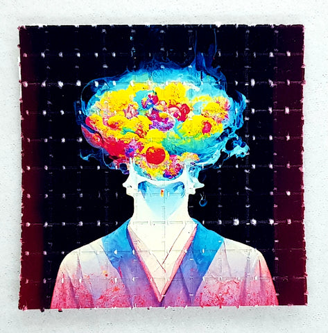 Brain on Drugs Mini Blotter Art - Blotter Store