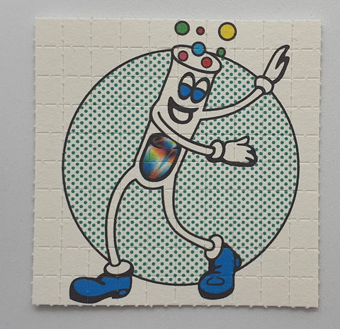 Dancing Test Tubes Mini Blotter Art - Blotter Store