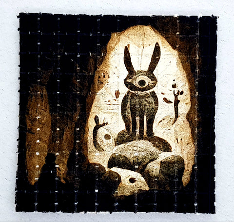 Eternal White Rabbit Mini Blotter Art - Blotter Store