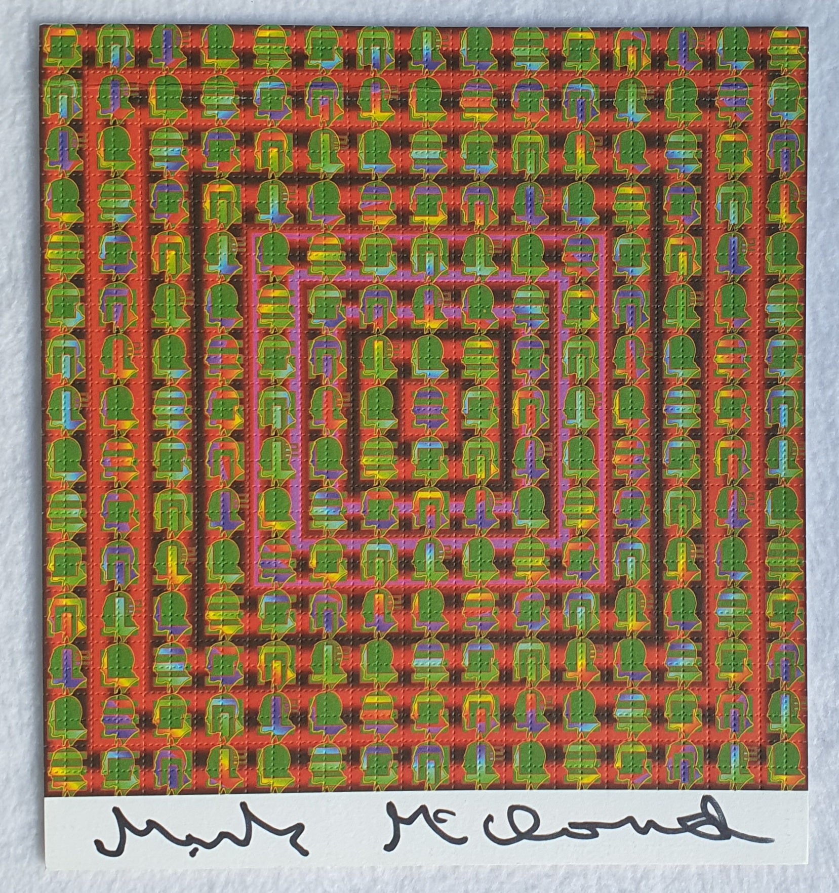 Leary Puddle By Mark McCloud Signed Vintage Blotter Art - Blotter Store