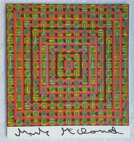 Leary Puddle By Mark McCloud Signed Vintage Blotter Art - Blotter Store