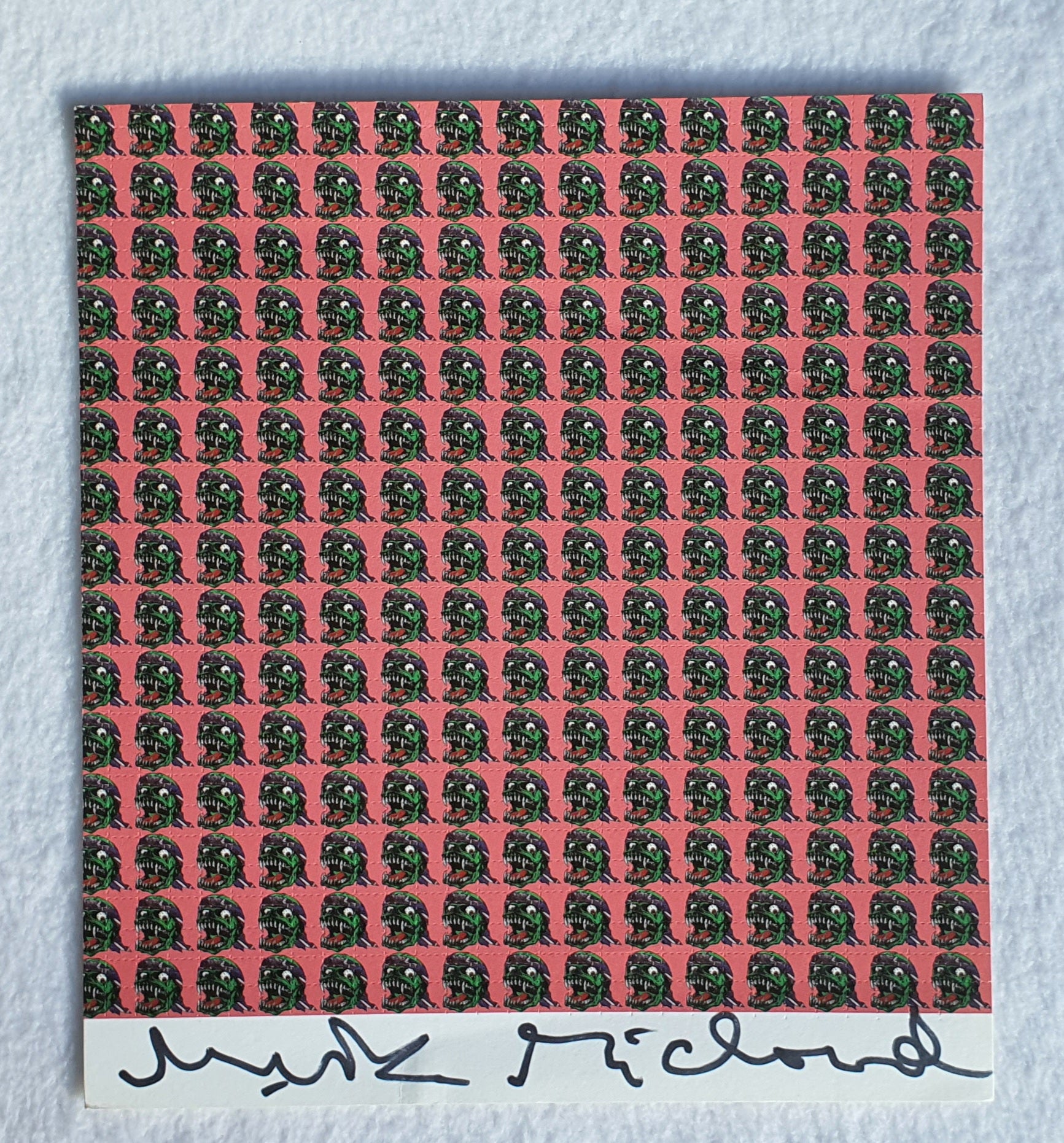 Monster By Mark McCloud Signed Vintage Blotter Art - Blotter Store