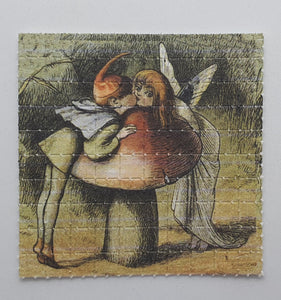 Mushroom Love Story Mini Blotter Art - Blotter Store