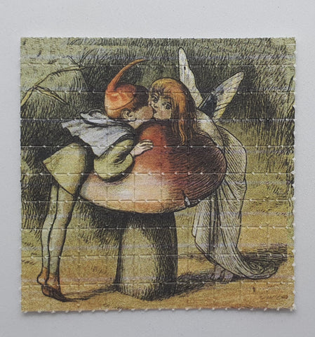 Mushroom Love Story Mini Blotter Art - Blotter Store