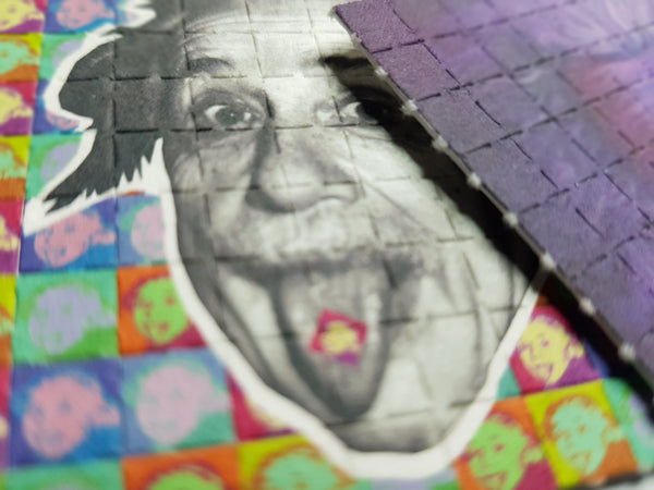 Einstein Acid Tabs LSD Sheet Blotter Art