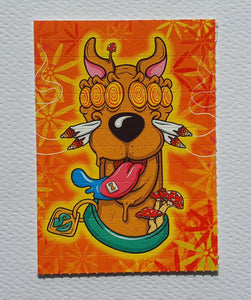 Scooby-Doo Blotter Art by Russ Holmes Signed / Numbered - Blotter Store