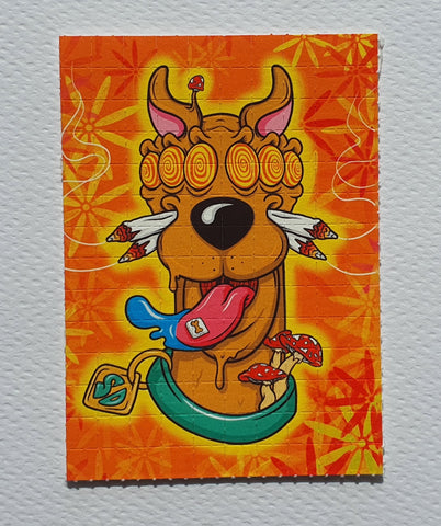 Scooby-Doo Blotter Art by Russ Holmes Signed / Numbered - Blotter Store