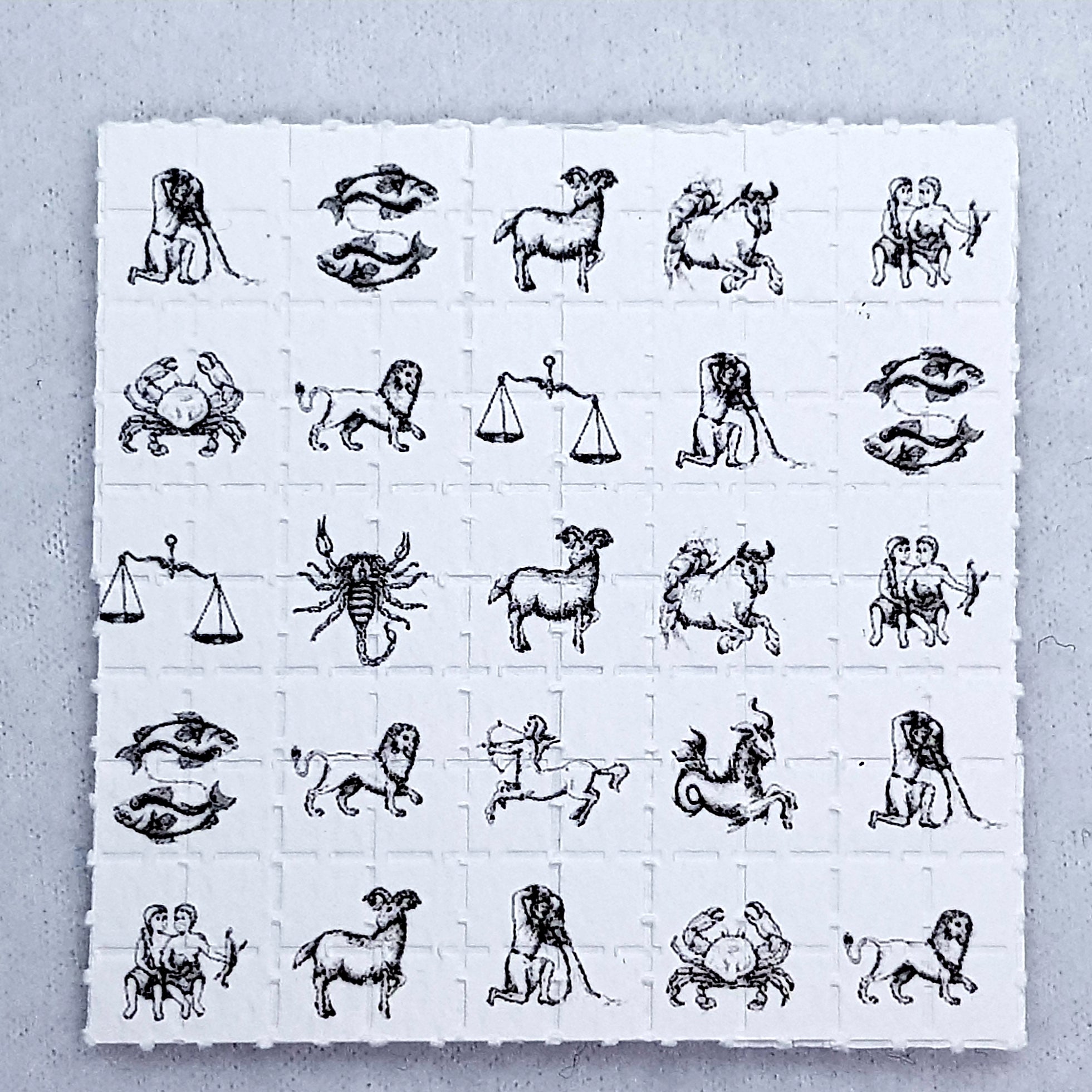 Star Signs Mini Blotter Art - Blotter Store